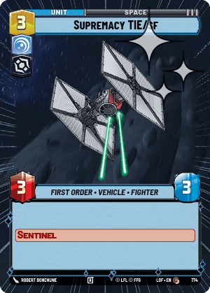 Supremacy TIE/sf - Hyperspace Foil