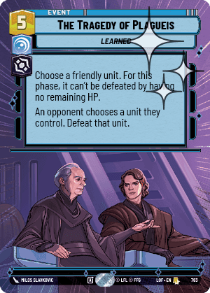 The Tragedy of Plagueis - Hyperspace Foil