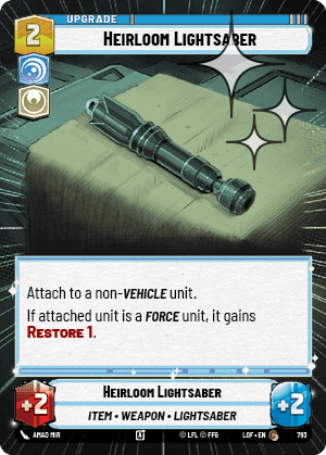 Heirloom Lightsaber - Hyperspace Foil