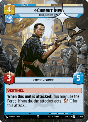 Chirrut Îmwe, Blind, but not Deaf - Hyperspace Foil