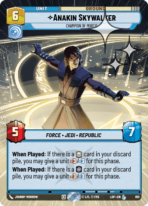 Anakin Skywalker, Champion of Mortis - Hyperspace Foil