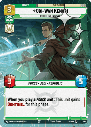 Obi-Wan Kenobi, Protective Padawan - Hyperspace Foil