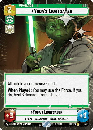 Yoda's Lightsaber - Hyperspace Foil