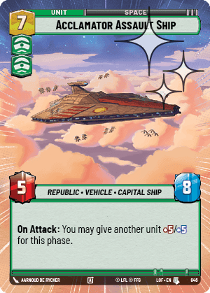 Acclamator Assault Ship - Hyperspace Foil