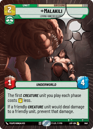 Malakili, Loving Rancor Keeper - Hyperspace Foil