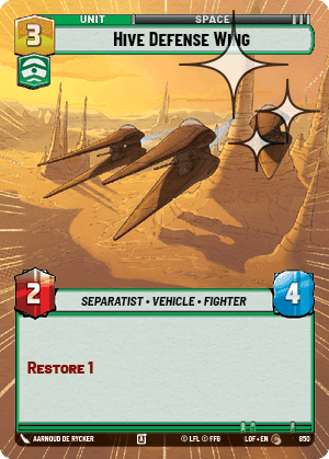 Hive Defense Wing - Hyperspace Foil
