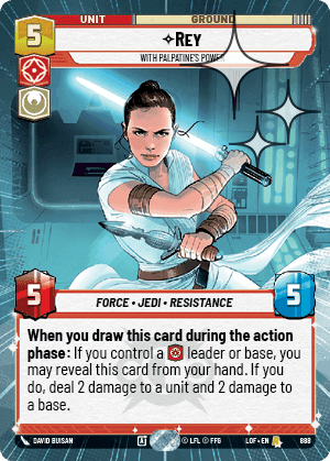 Rey, With Palpatine's Power - Hyperspace Foil