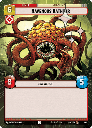 Ravenous Rathtar - Hyperspace Foil