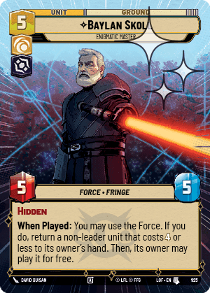 Baylan Skoll, Enigmatic Master - Hyperspace Foil