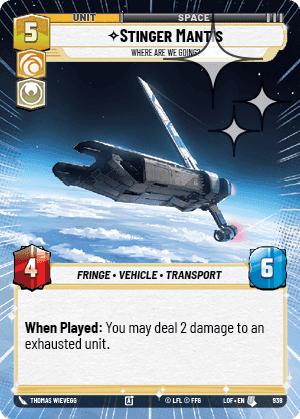 Stinger Mantis, Where Are We Going? - Hyperspace Foil