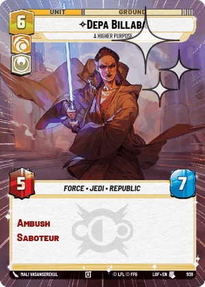 Depa Billaba, A Higher Purpose - Hyperspace Foil