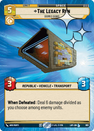 The Legacy Run, Doomed Debris - Hyperspace Foil