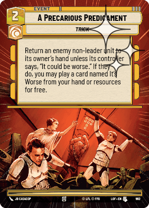 A Precarious Predicament - Hyperspace Foil