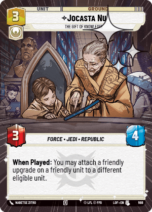 Jocasta Nu, The Gift of Knowledge - Hyperspace Foil