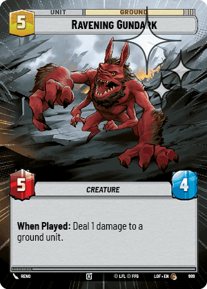 Ravening Gundark - Hyperspace Foil
