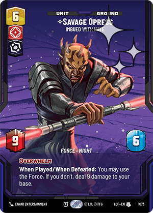 Savage Opress, Imbued With Hate - Prestige Foil