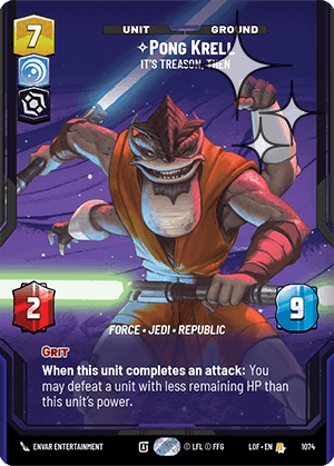 Pong Krell, It's Treason, Then - Prestige Foil