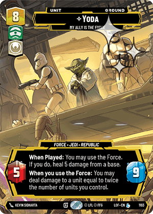 Yoda, My Ally is the Force - Prestige Foil