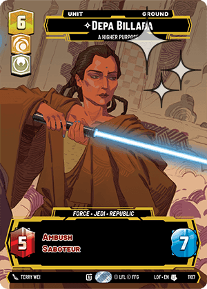 Depa Billaba, A Higher Purpose - Prestige Foil