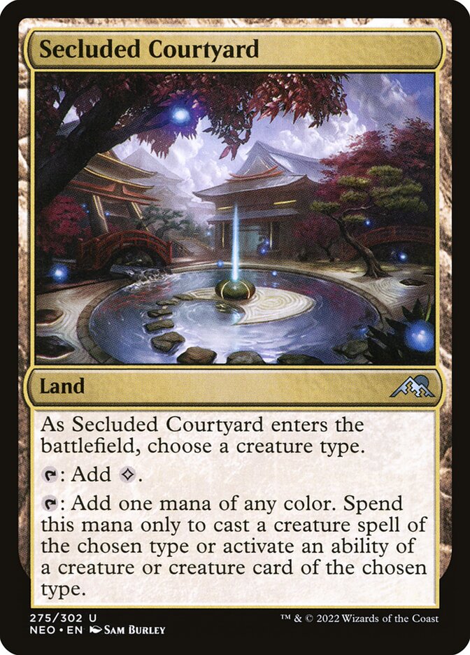 Secluded Courtyard, Kamigawa: neon dynasty Card Art
