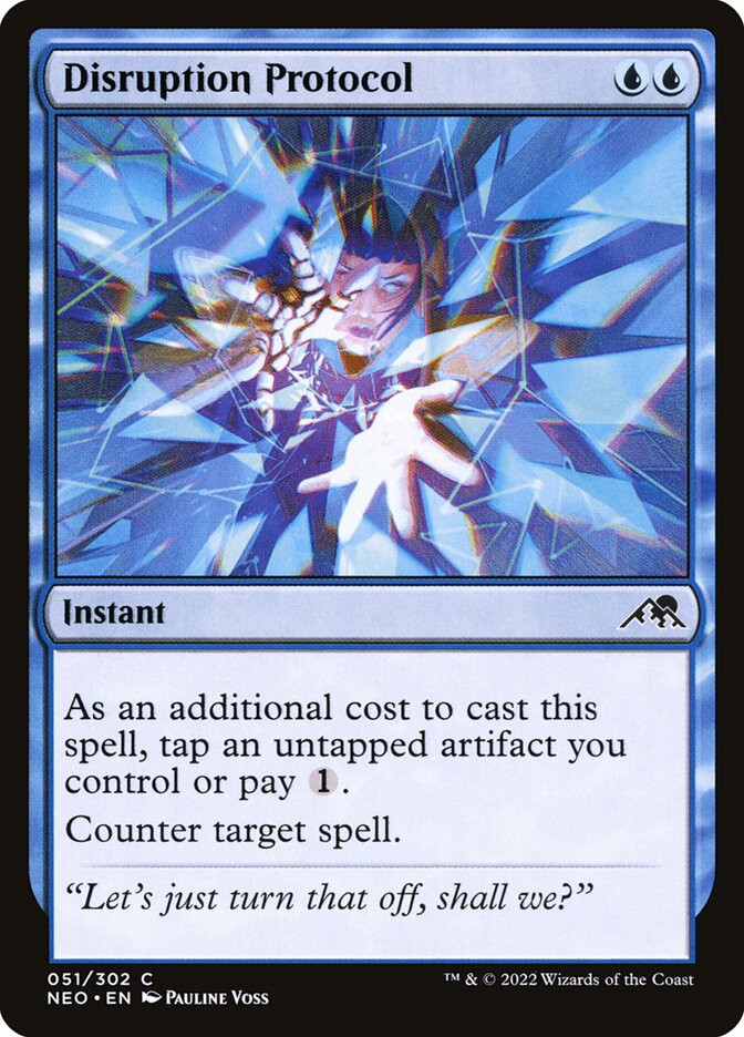 Disruption Protocol, Kamigawa: Neon Dynasty Card Art