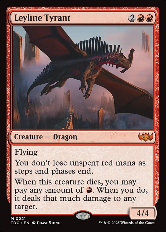 Leyline Tyrant, Tarkir: dragonstorm commander Card Art