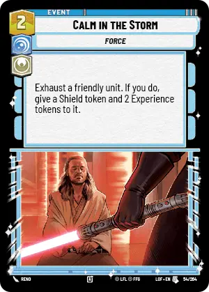 Calm in the Storm, Legends of the Force Card Art