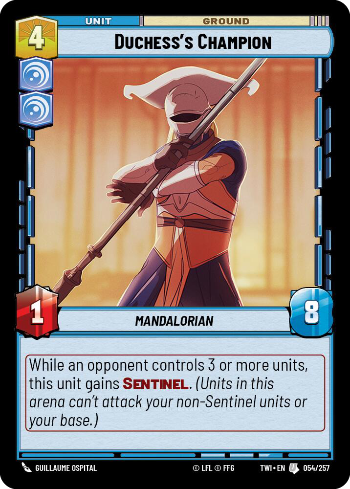 Duchess's Champion, Twilight of the Republic Card Art