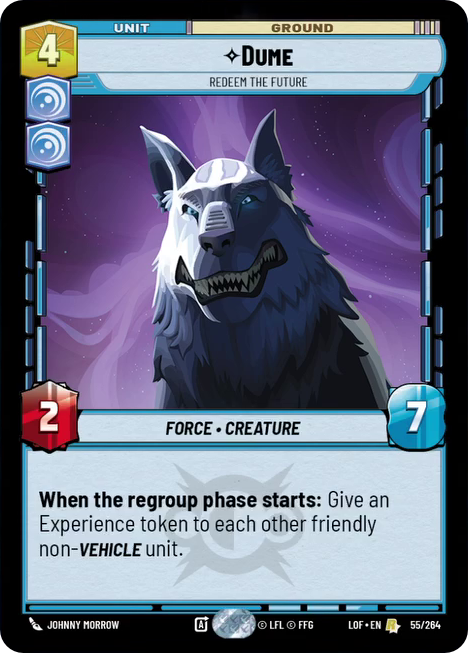 Dume, Redeem the Future, Legends of the Force Card Art