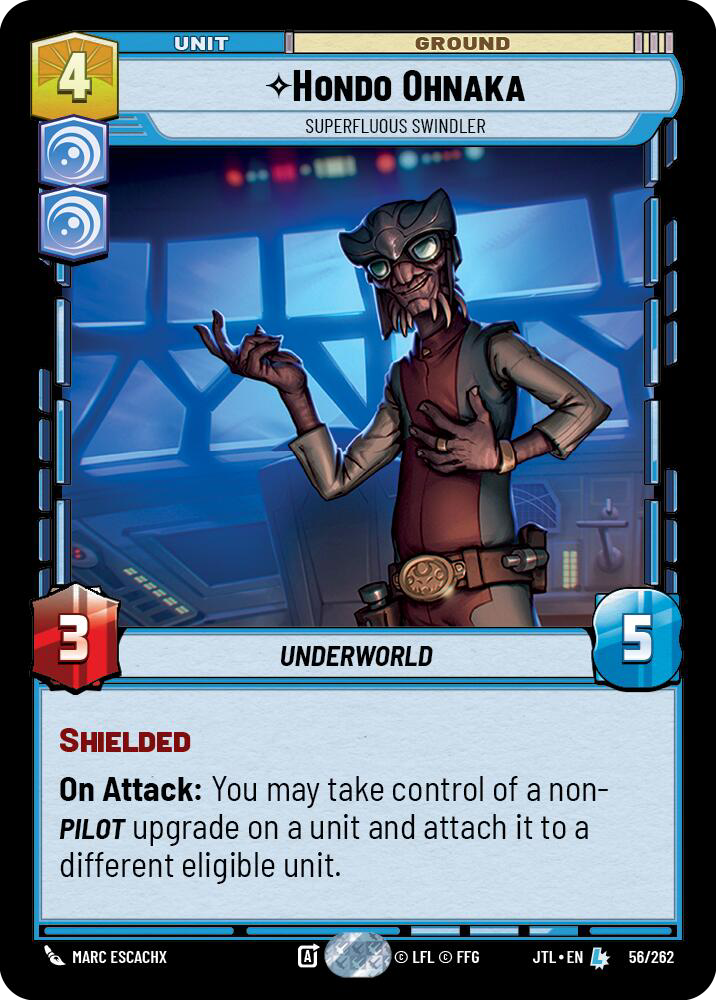 Hondo Ohnaka, Superfluous Swindler, Jump to Lightspeed Card Art