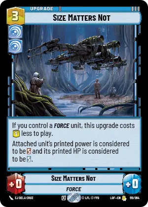 Size Matters Not, Legends of the Force Card Art