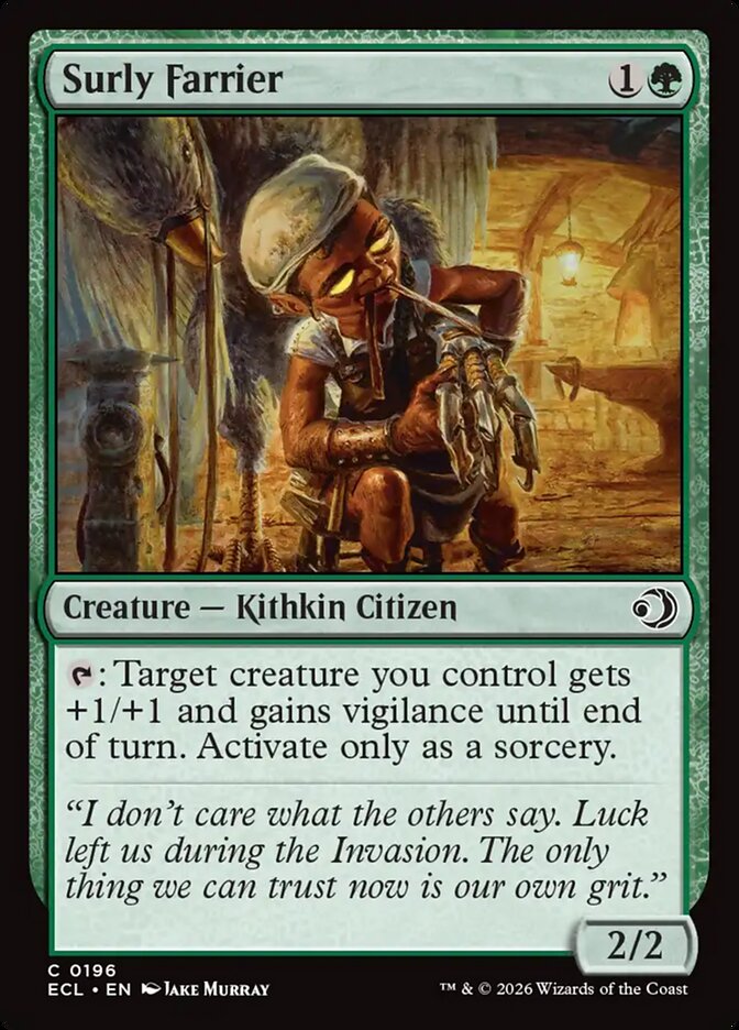 Surly Farrier, Lorwyn Eclipsed Card Art