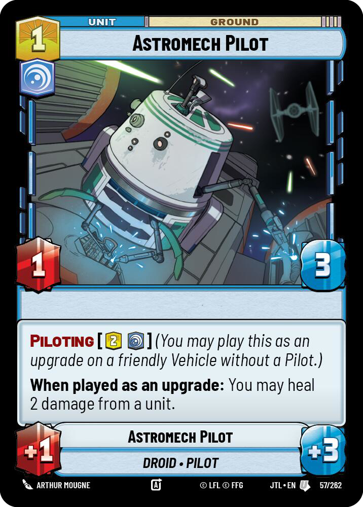 Astromech Pilot, Jump to Lightspeed Card Art