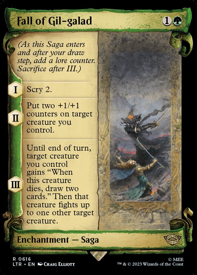 Fall of Gil-galad, The Lord Of The Rings: Tales Of Middle-Earth Card Art