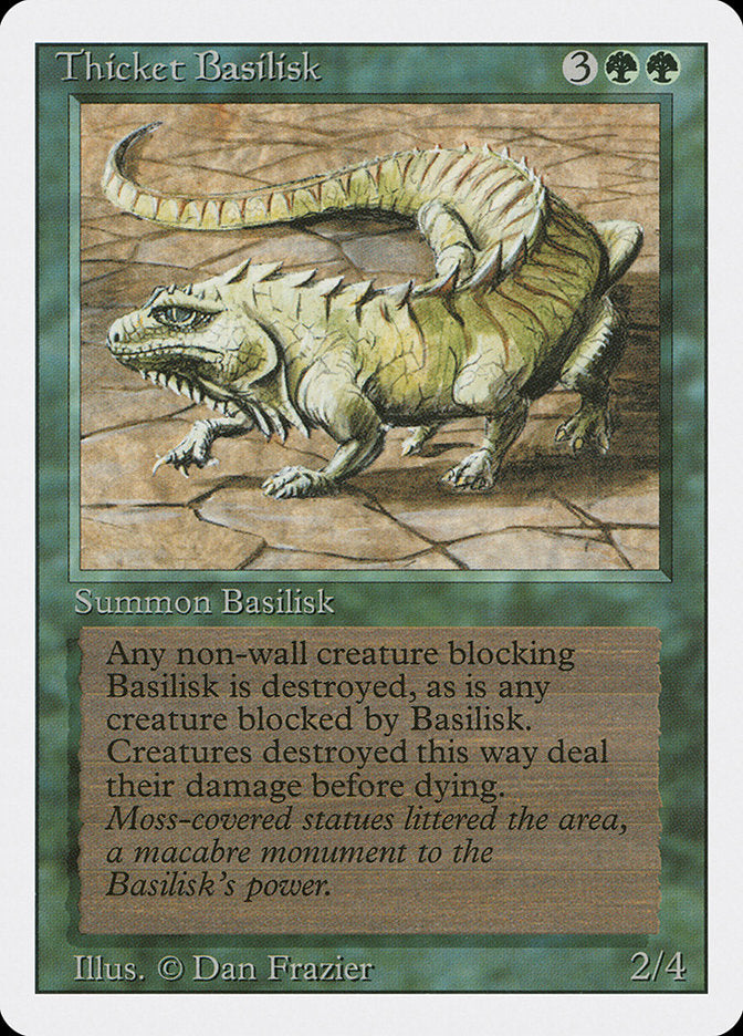 Thicket Basilisk, Revised edition Card Art