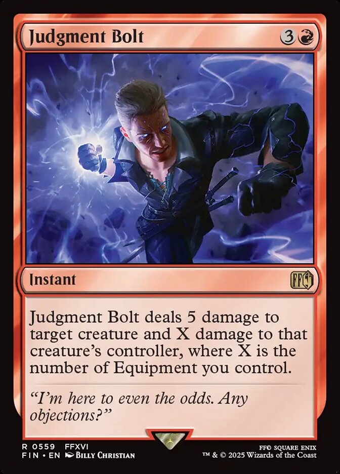 Judgment Bolt, Final fantasy Card Art