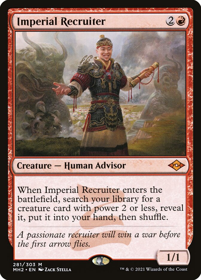 Imperial Recruiter, Modern horizons 2 Card Art