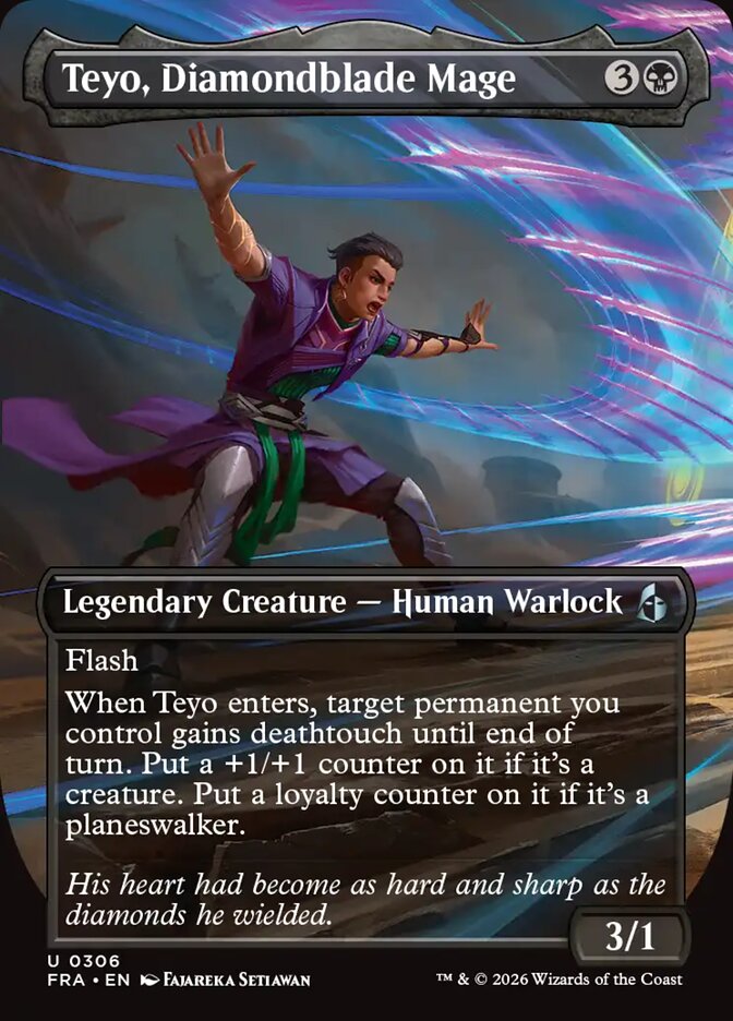Teyo, Diamondblade Mage, Reality Fracture Card Art