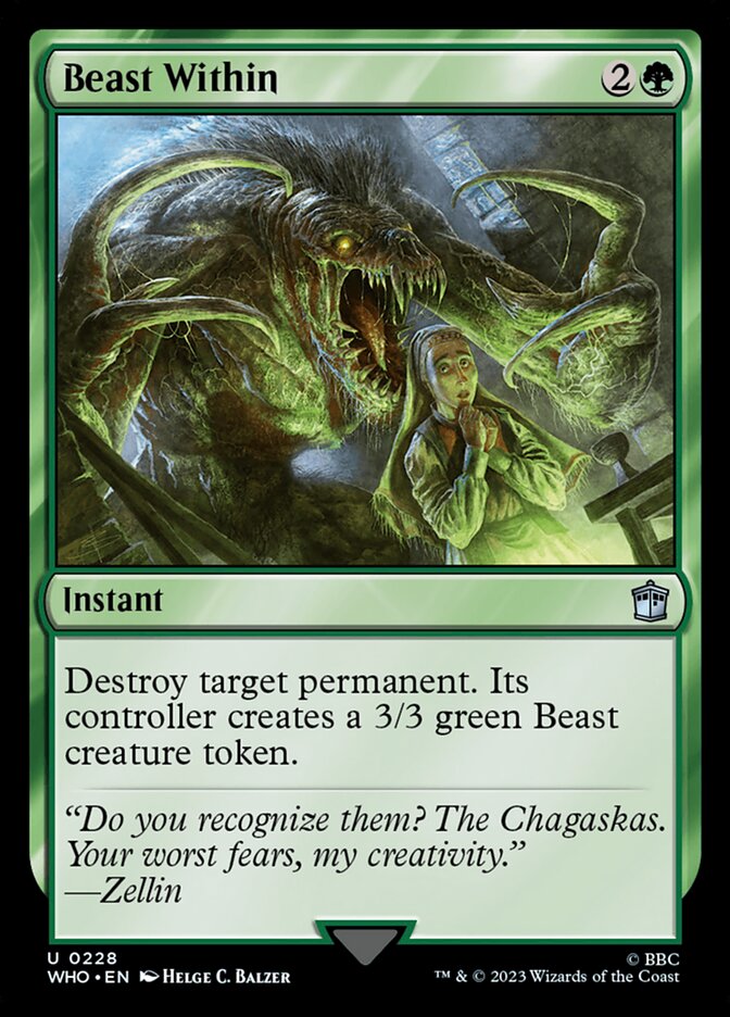 Beast Within, Doctor Who Card Art