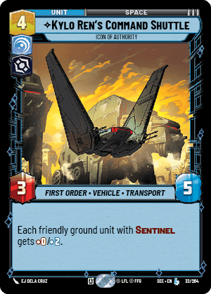Kylo Ren's Command Shuttle, Icon of Authority