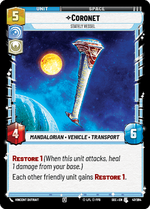 Coronet, Stately Vessel