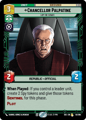 Chancellor Palpatine, I Am the Senate