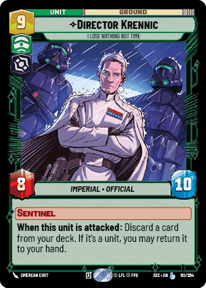 Director Krennic, I Lose Nothing But Time
