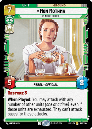 Mon Mothma, Clinging to Hope