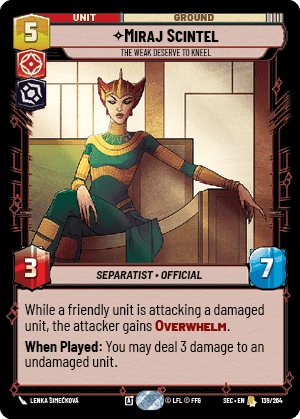Miraj Scintel, The Weak Deserve to Kneel