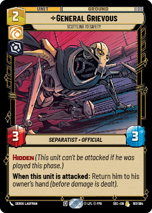 General Grievous, Scuttling to Safety