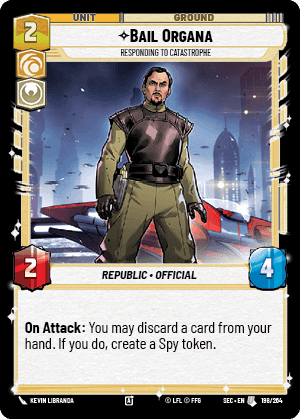 Bail Organa, Responding to Catastrophe