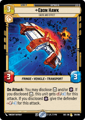 Ebon Hawk, Cause and Effect