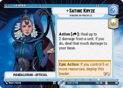 Satine Kryze, Standing on Principles - Hyperspace