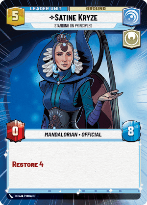 Satine Kryze, Standing on Principles - Hyperspace